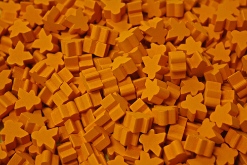 Orange mini meeple