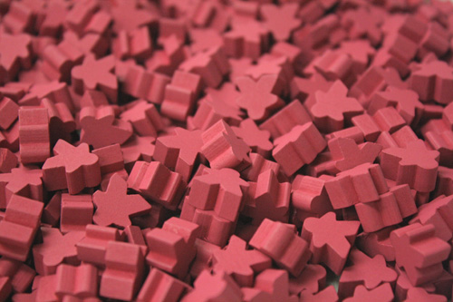 Pink mini meeple