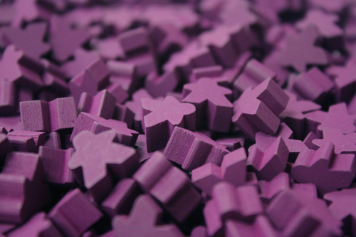 Purple mini meeple