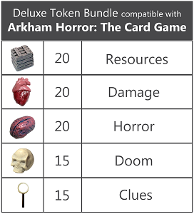 Arkham Horror: The Card Game Realistic Resources Token set