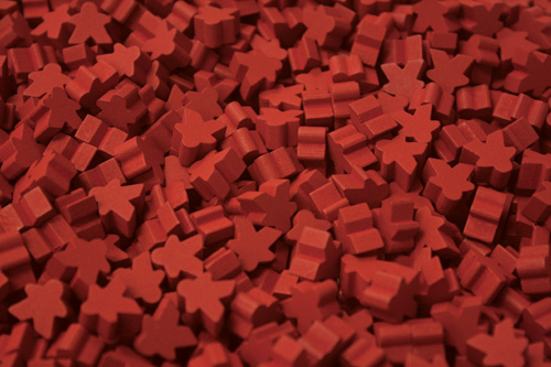 Red mini meeple