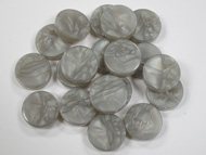 Silver Marbleized Plastic Disc