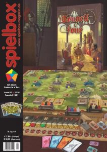 Spielbox magazine 01 2016 with The Gambler: Promo card for Port Royal