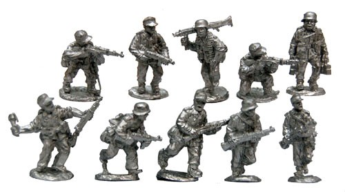 Warfighter World War II: German Metal Soldier Miniatures