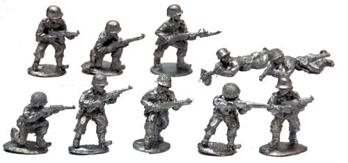 Warfighter World War II: USA Metal Soldier Miniatures