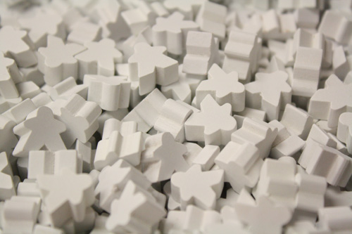 White mini meeple