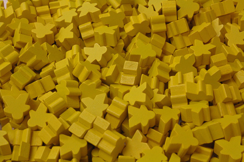 Yellow mini meeple