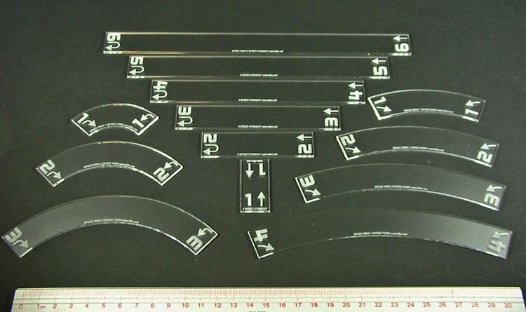 Clear Maneuver Gauge Set for Star Trek Attack Wing