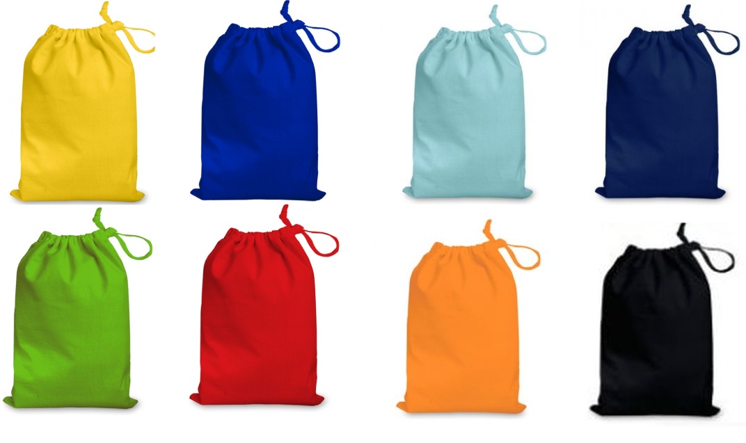 Dark Green Large cotton bag ideal for Carcassonne tiles