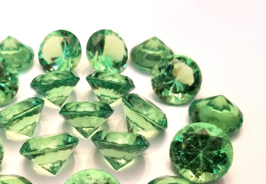 Acylic Emerald Green Gems