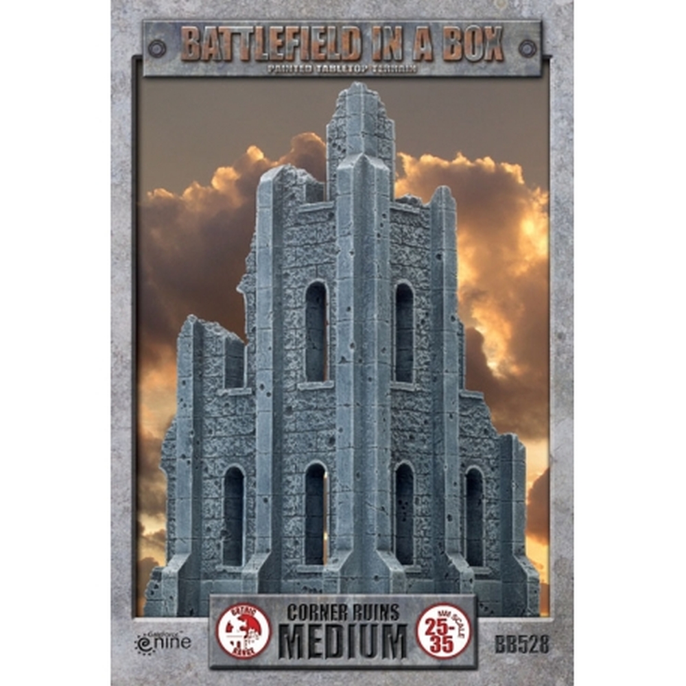 Battlefield in a Box Gothic Battlefields Terrain Medium Corner Ruins ideal for Warhammer 40K and other games
