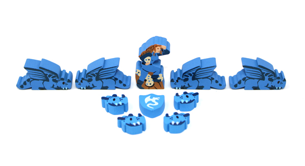 Blue Wyrmspan Dragons, Dragon Heads, Explorer & Shield Upgrade