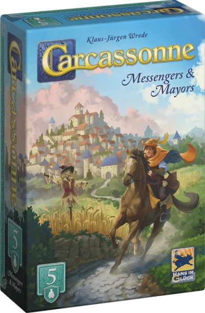 Carcassonne 3,1 Messenger and Mayors expansion 5