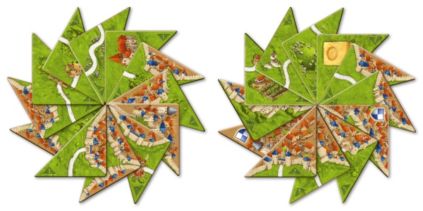Carcassonne Halflings 1 and 2 mini expansion