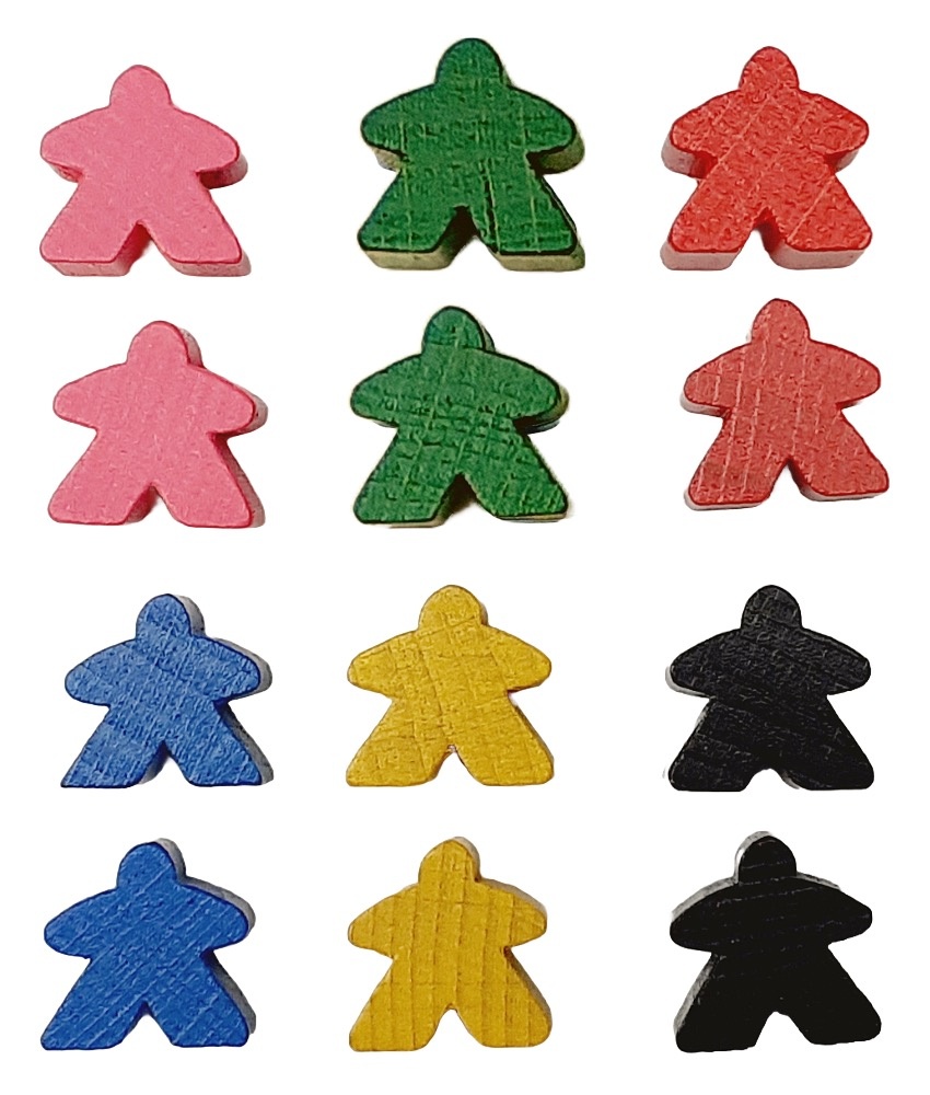 Carcassonne Map Basic Meeple Set