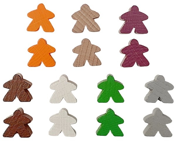 Carcassonne Map Special Meeple Set