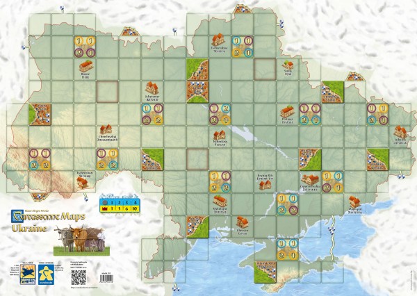 Carcassonne Maps - Ukraine