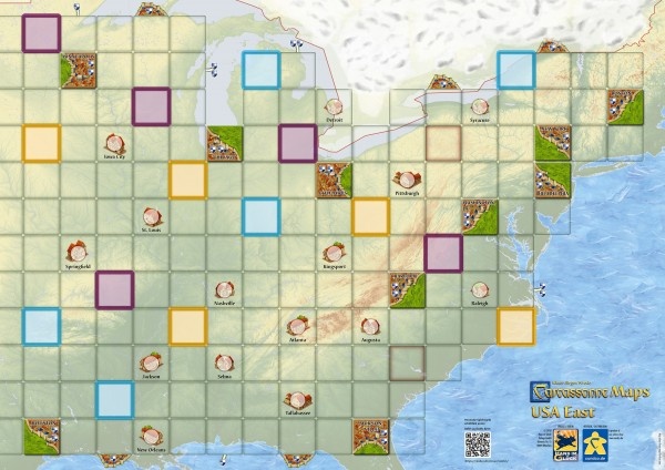 Carcassonne Maps - USA East