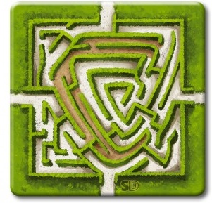 Carcassonne The Labyrinth tile new edition