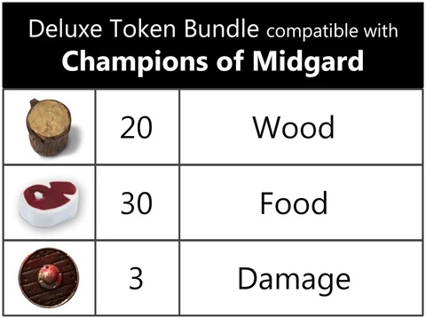Champions of Midgard compatible Deluxe Token Bundle (set of 53)