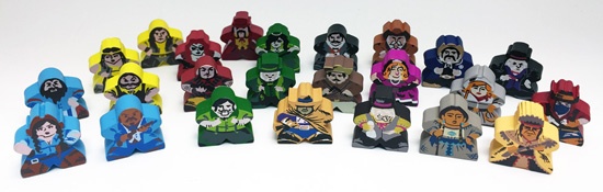 Character Meeples for Tiny Epic Western (24 pcs)