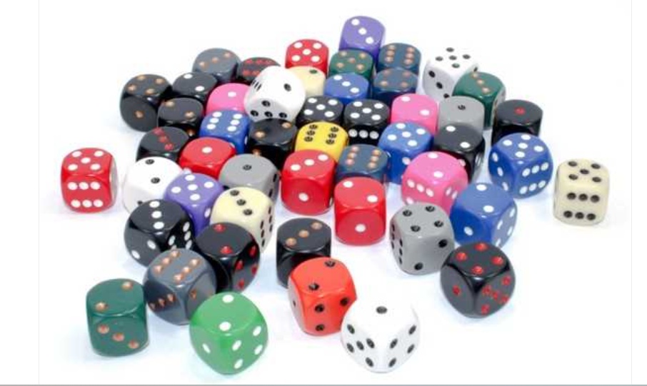 Chessex Polyhedral 16mm d6 w/pips Dice Bag of 50 Asst: Opaque