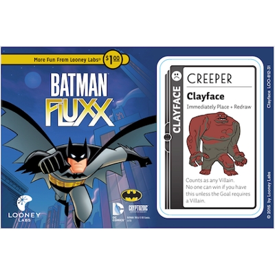 Clayface Promo Postcard for Batman Fluxx