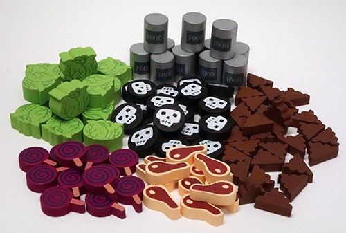 Deluxe wooden token set for Dungeon Petz