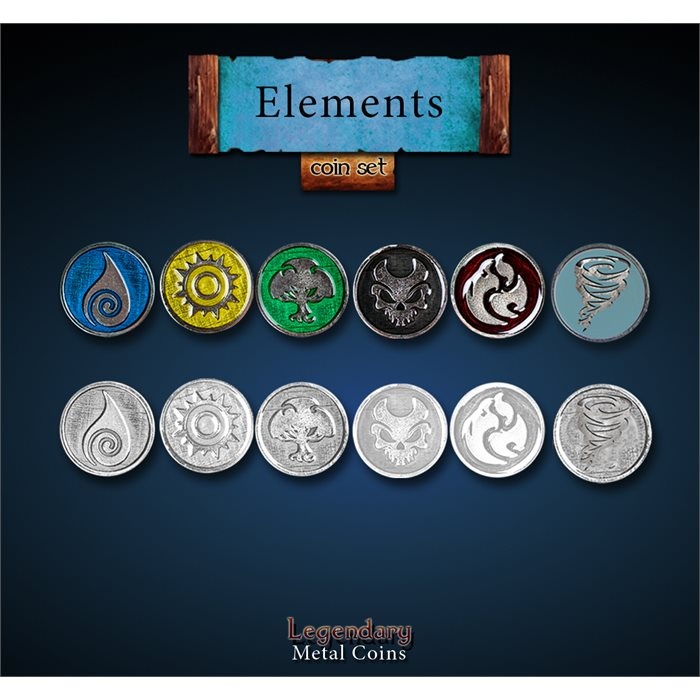 Elements Legendary Metal Coins