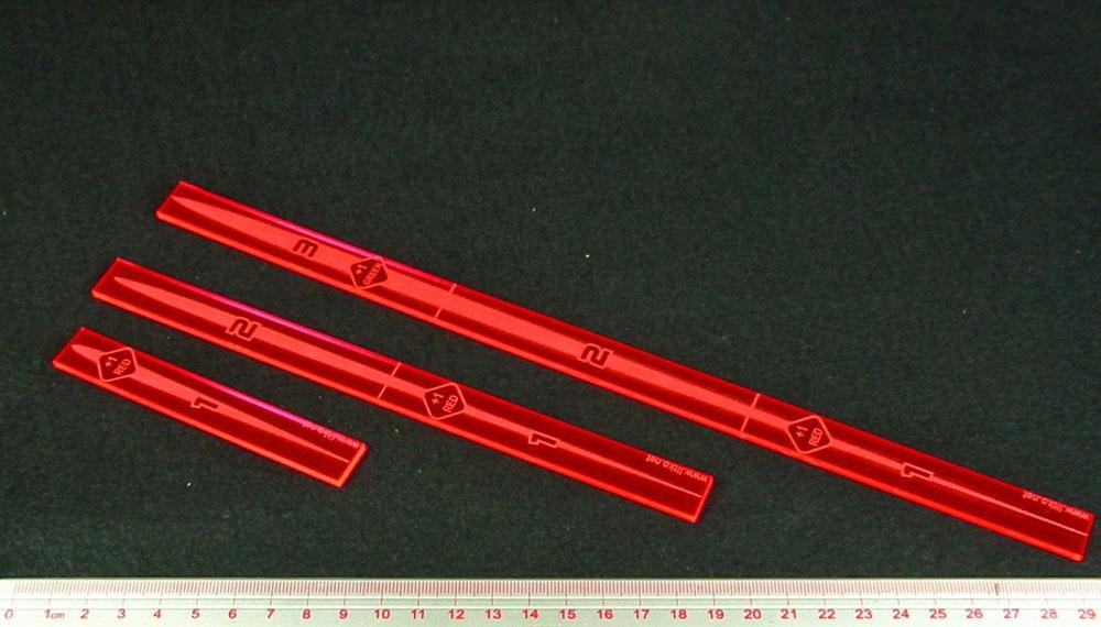 Fluorescent Pink Multi Range Fire Gauge for X-Wing