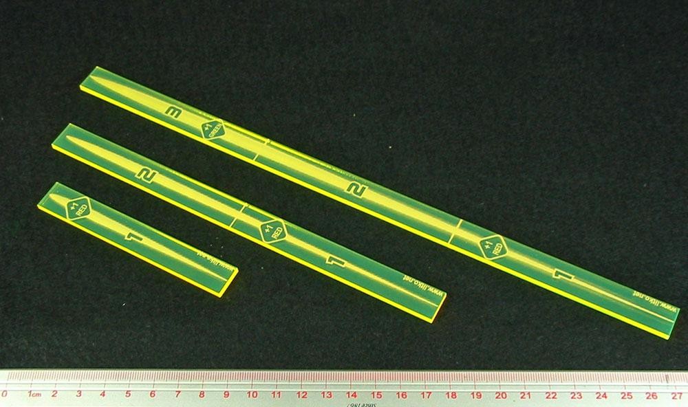 Fluorescent Yellow Multi Range Fire Gauge for X-Wing