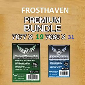 Frosthaven Board Game Mayday Games Premium Sleeves Bundle