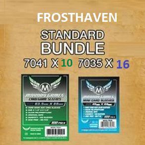 Frosthaven Board Game Mayday Games Standard Sleeves Bundle