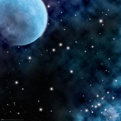 Gaming Mat - Ice Comets / Fiery Nebula