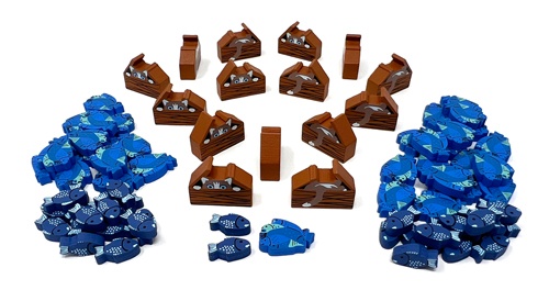 Isle of Cats Wooden token Upgrade (77 pcs)