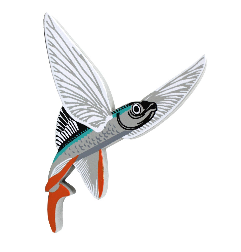 Large Sailfin Flying Fish First Player Token for Finspan