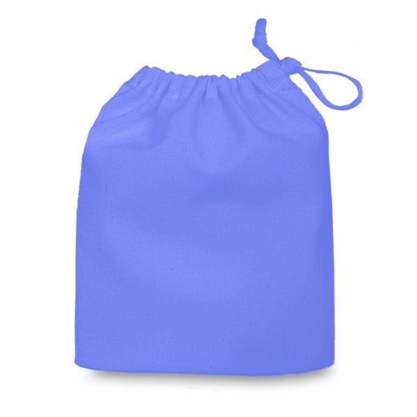 Lilac Medium cotton bag with drawstring