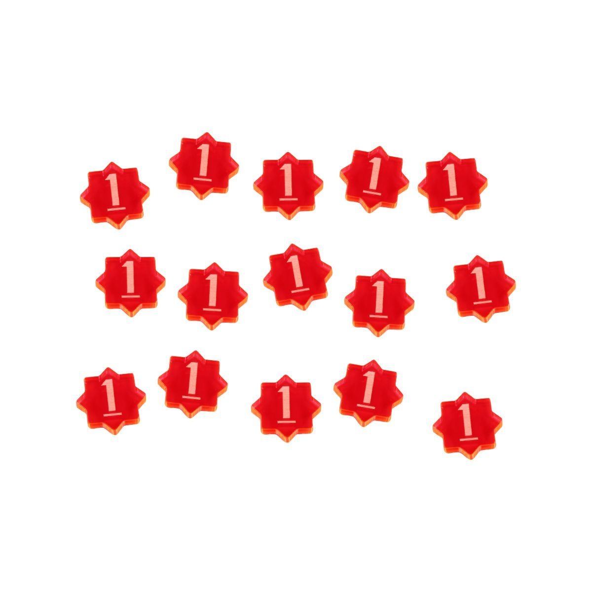 LITKO 1-Damage Tokens Compatible with Forged Key Card Game, Fluorescent Pink (15)