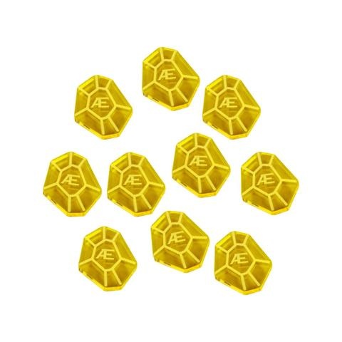 LITKO AEmber Tokens Compatible with Forged Key Card Game, Transparent Yellow (10)