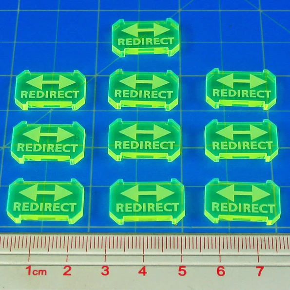 LITKO Fluorescent Green Redirect Defense Tokens Compatible with Star Wars Armada (10)