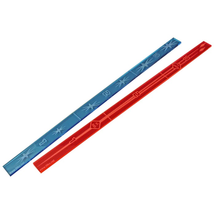 LITKO Range Fire Gauges compatible with Star Trek Attack Wing, Fluorescent Blue and Pink