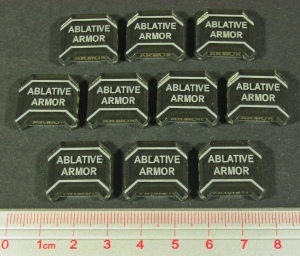 LITKO Space Wing Ablative Armor Tokens, Transparent Bronze (10)