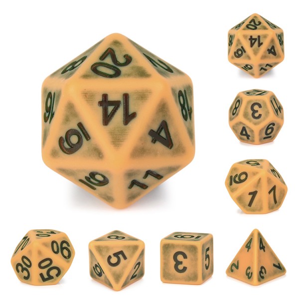 Loess Plateau Sand Orange LegendDice Ancient Dice Set