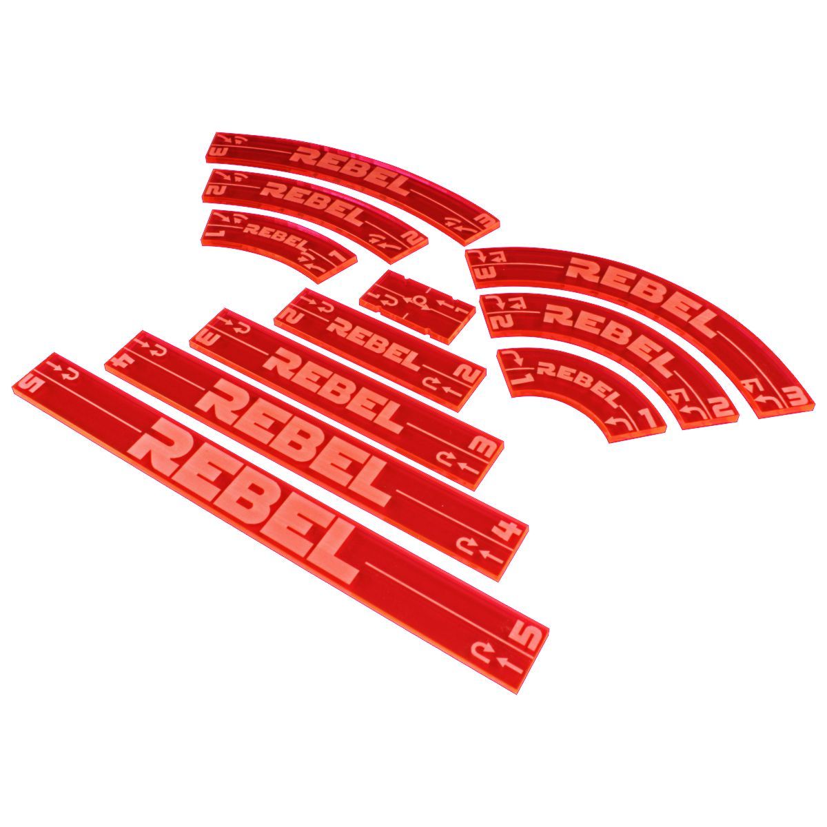 Ltiko Rebel Maneuver Gauge Set, Fluorescent Pink set for X-Wing