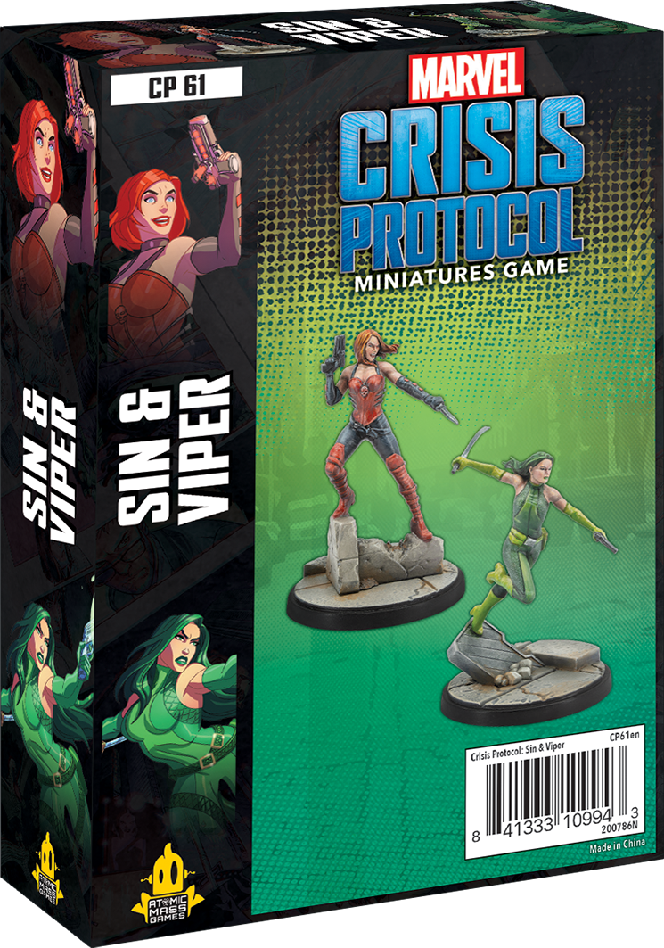 Marvel Crisis Protocol Sin and Viper