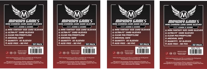 Mayday Games Premium sleeves bundle for Terraforming Mars Dice Game (4xMDG7154)