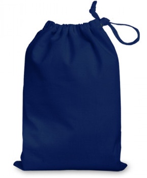 Navy Blue Large cotton bag ideal for Carcassonne tiles