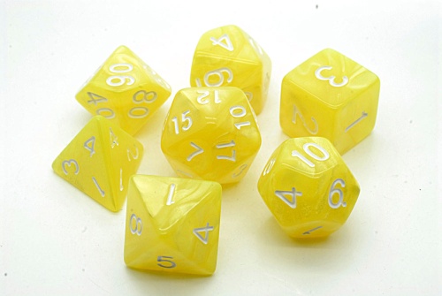 Yellow LegendDice Pearl Dice Set