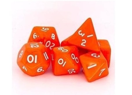 Orange LegendDice Opaque Dice Set