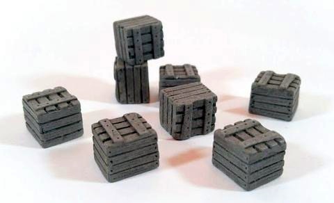 Pack of 10 Realistic Crate tokens